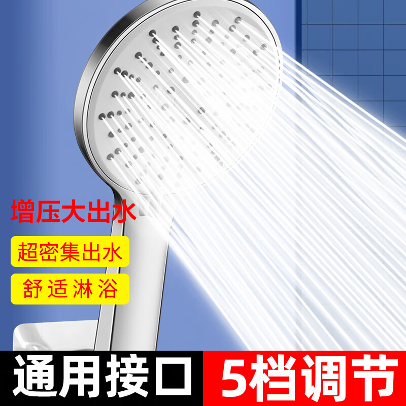 蒙娜丽莎满天星银色单手持增压花洒百亿补贴，拍下到手19.9亓插图