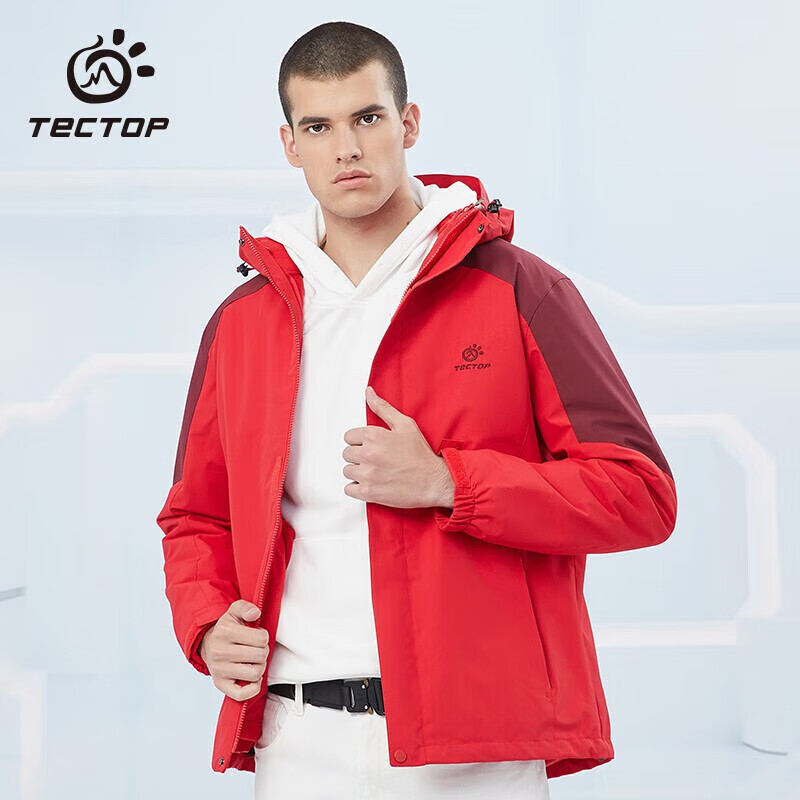 先领200-100卷探拓（tectop）运动 三合一户外冲锋衣到手，质量很不错！插图