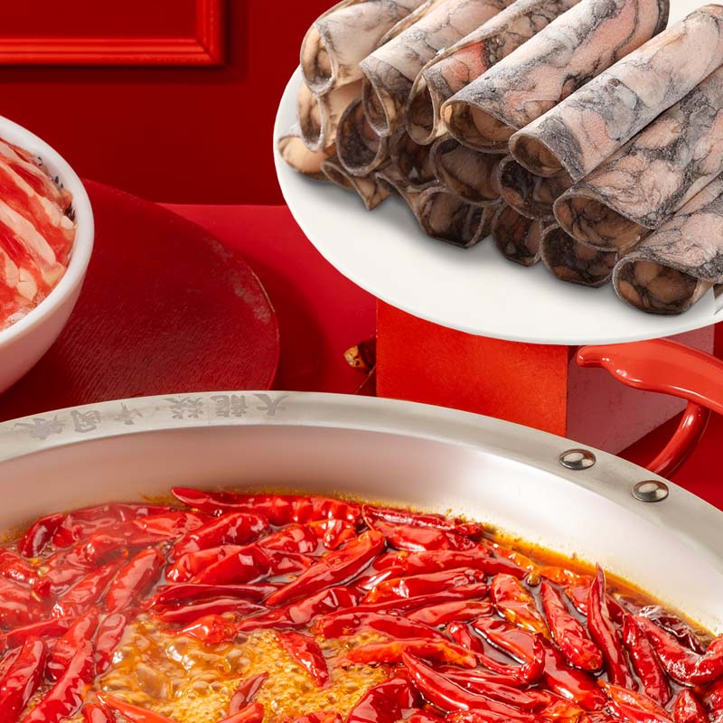 大龙燚肉卷套餐乌鸡卷180g*2+肥牛卷200g*2件45.9plus免邮；可凑200-20插图