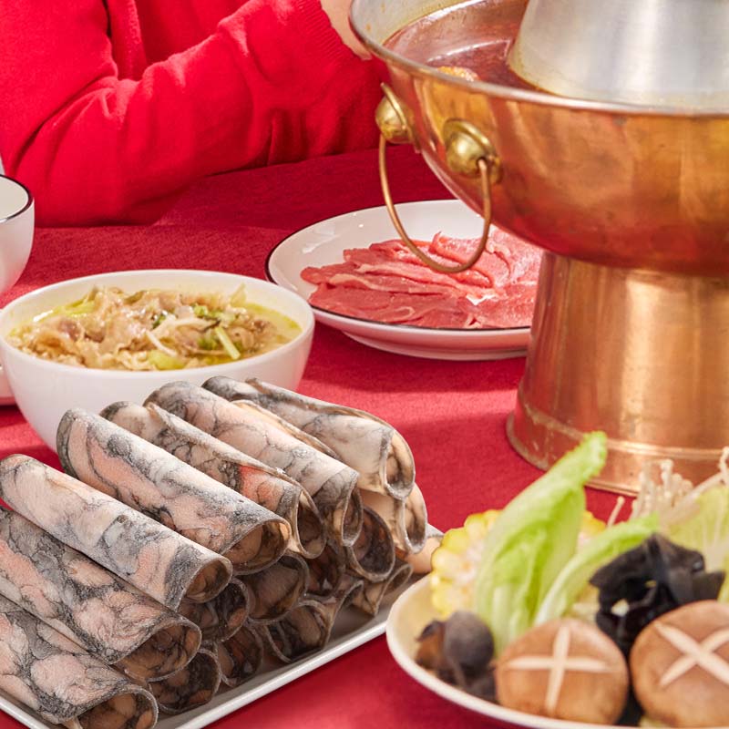 大龙燚肉卷套餐乌鸡卷180g*2+肥牛卷200g*2件45.9plus免邮；可凑200-20插图1
