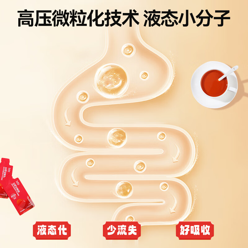 领45-18券:自营 伊禧堂青海 鲜红枸杞原浆汁30ml*10袋 礼盒装元包邮，0添加 补气血！插图
